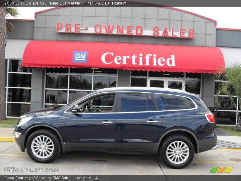 Ming Blue Metallic / Titanium/Dark Titanium 2008 Buick Enclave CXL