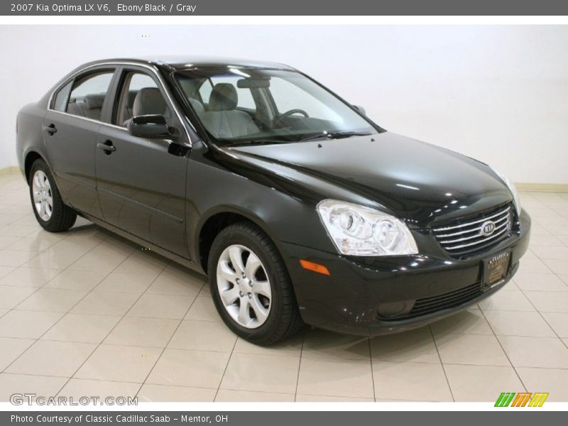 Ebony Black / Gray 2007 Kia Optima LX V6
