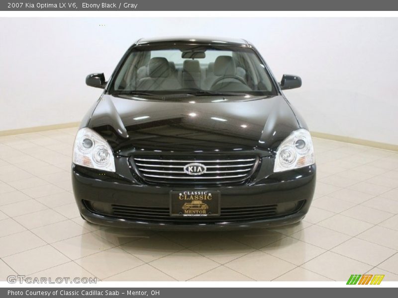 Ebony Black / Gray 2007 Kia Optima LX V6
