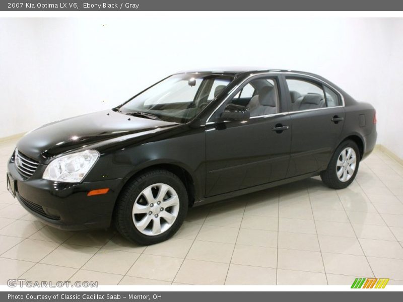 Ebony Black / Gray 2007 Kia Optima LX V6