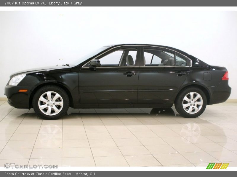 Ebony Black / Gray 2007 Kia Optima LX V6
