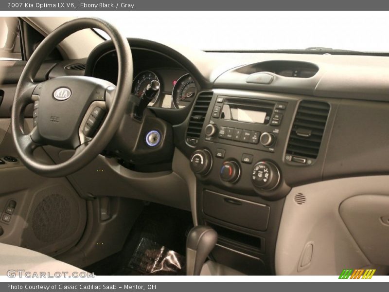 Ebony Black / Gray 2007 Kia Optima LX V6