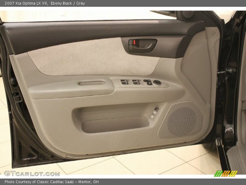 Ebony Black / Gray 2007 Kia Optima LX V6