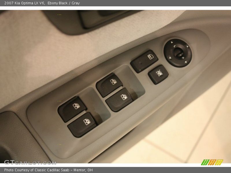 Ebony Black / Gray 2007 Kia Optima LX V6