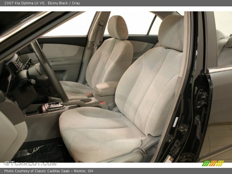Ebony Black / Gray 2007 Kia Optima LX V6