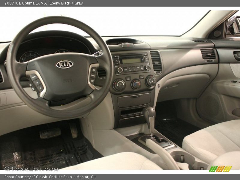 Ebony Black / Gray 2007 Kia Optima LX V6