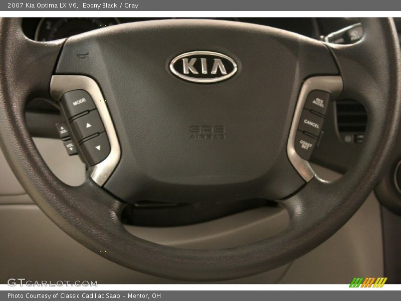 Ebony Black / Gray 2007 Kia Optima LX V6