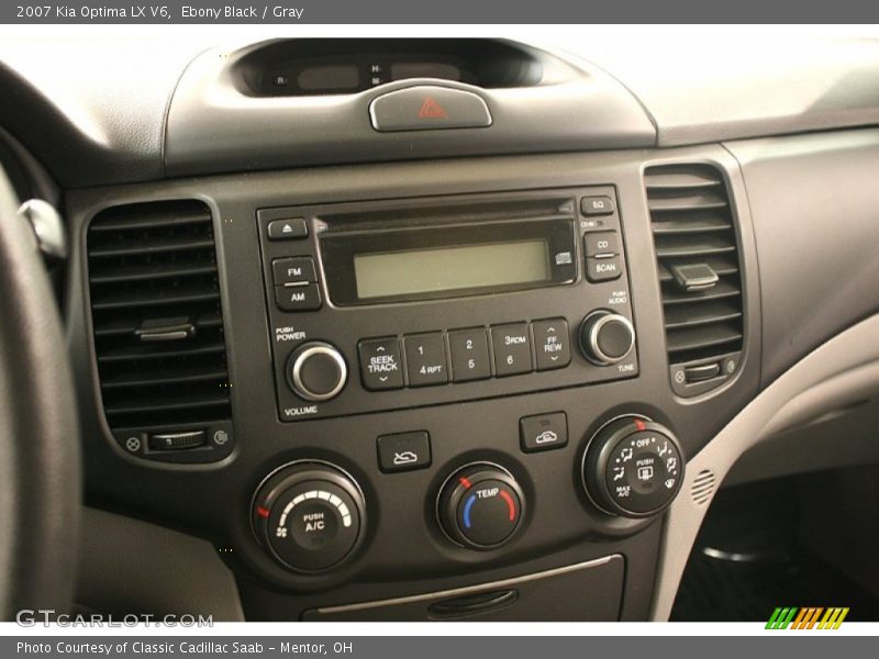 Ebony Black / Gray 2007 Kia Optima LX V6