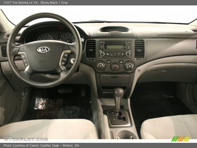 Ebony Black / Gray 2007 Kia Optima LX V6