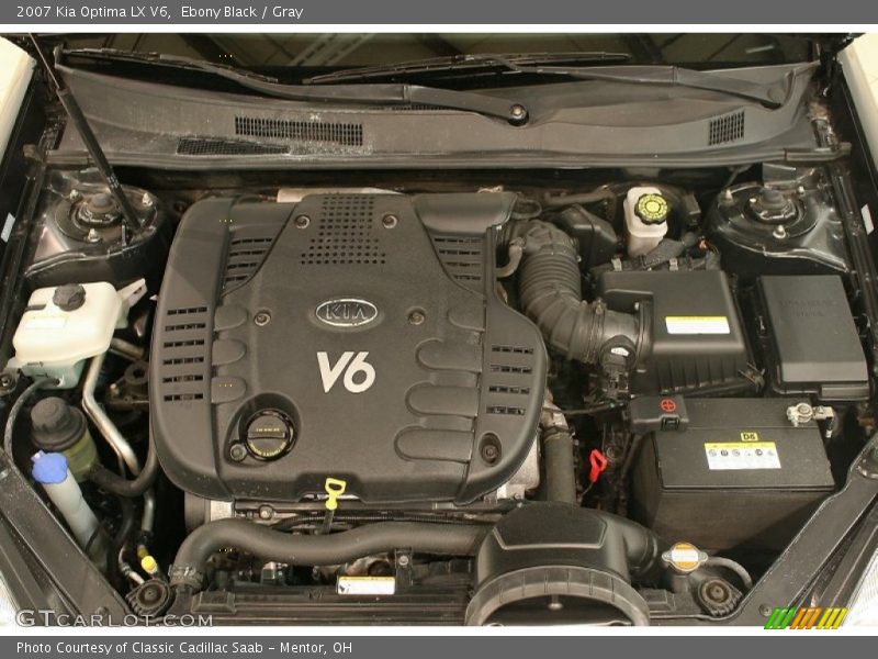 Ebony Black / Gray 2007 Kia Optima LX V6