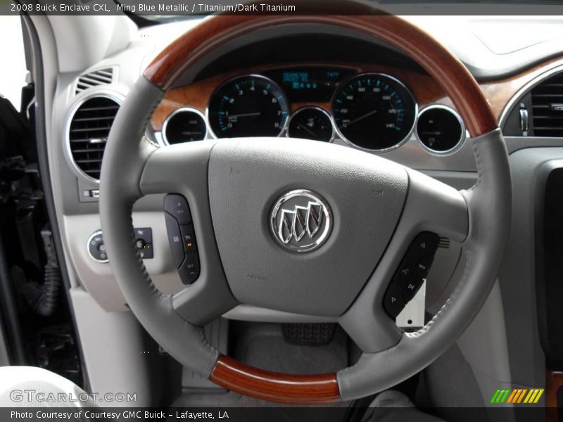 Ming Blue Metallic / Titanium/Dark Titanium 2008 Buick Enclave CXL