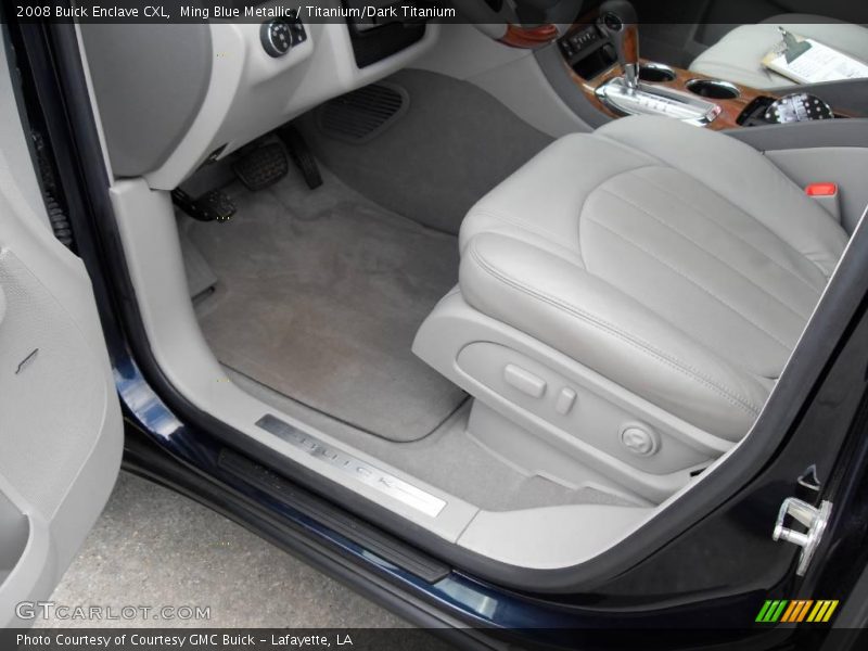 Ming Blue Metallic / Titanium/Dark Titanium 2008 Buick Enclave CXL