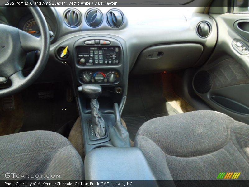 Arctic White / Dark Pewter 1999 Pontiac Grand Am SE Sedan