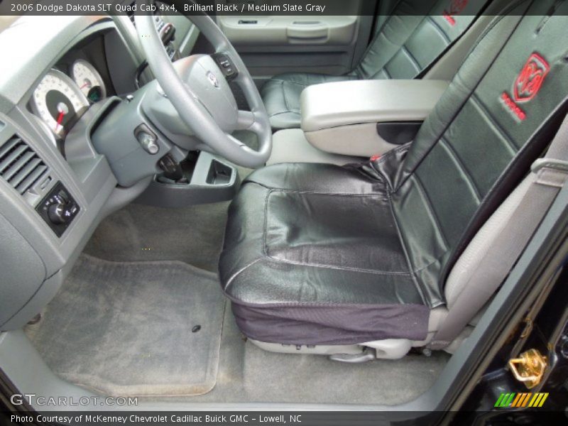 Brilliant Black / Medium Slate Gray 2006 Dodge Dakota SLT Quad Cab 4x4