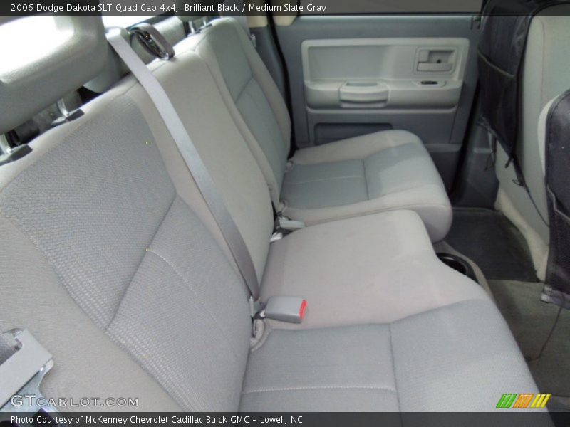 Brilliant Black / Medium Slate Gray 2006 Dodge Dakota SLT Quad Cab 4x4