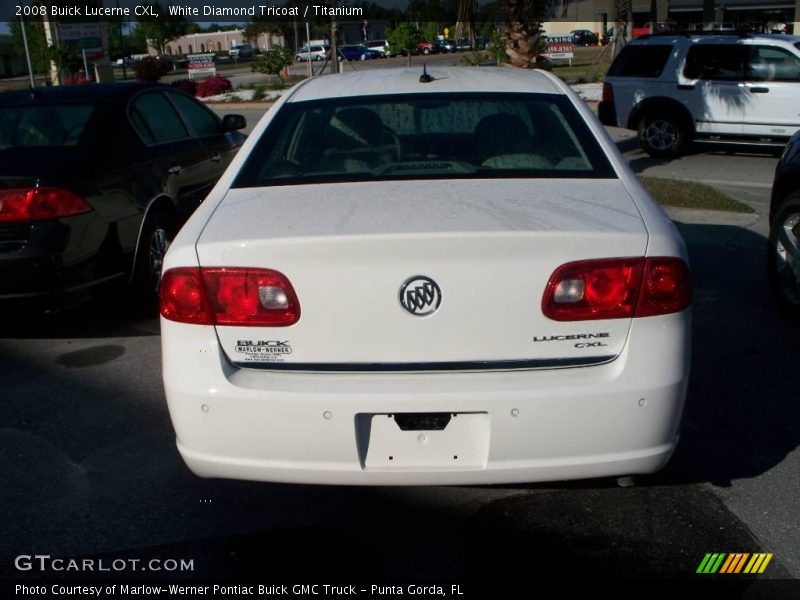 White Diamond Tricoat / Titanium 2008 Buick Lucerne CXL
