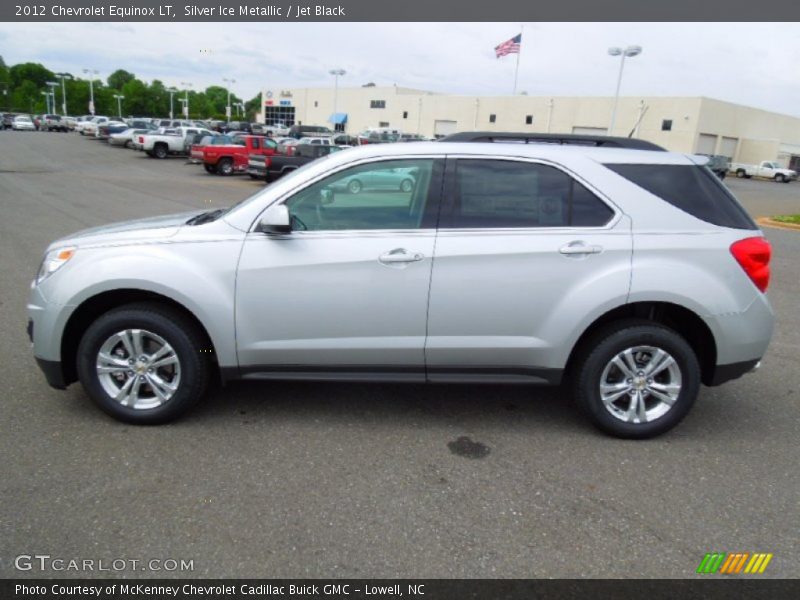 Silver Ice Metallic / Jet Black 2012 Chevrolet Equinox LT
