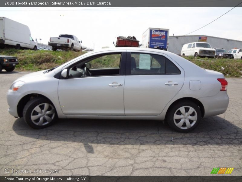 Silver Streak Mica / Dark Charcoal 2008 Toyota Yaris Sedan