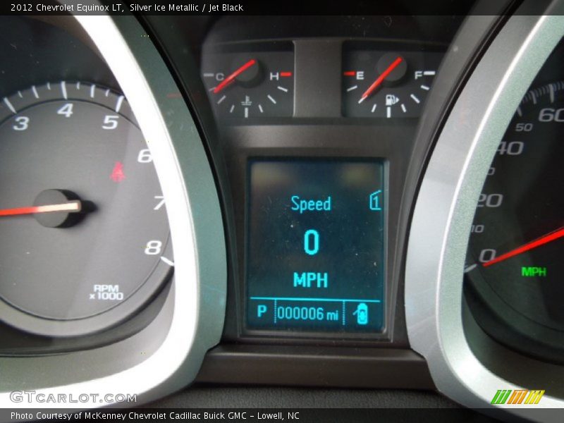 Silver Ice Metallic / Jet Black 2012 Chevrolet Equinox LT