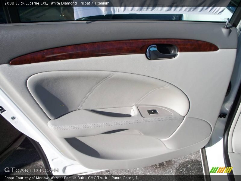 White Diamond Tricoat / Titanium 2008 Buick Lucerne CXL