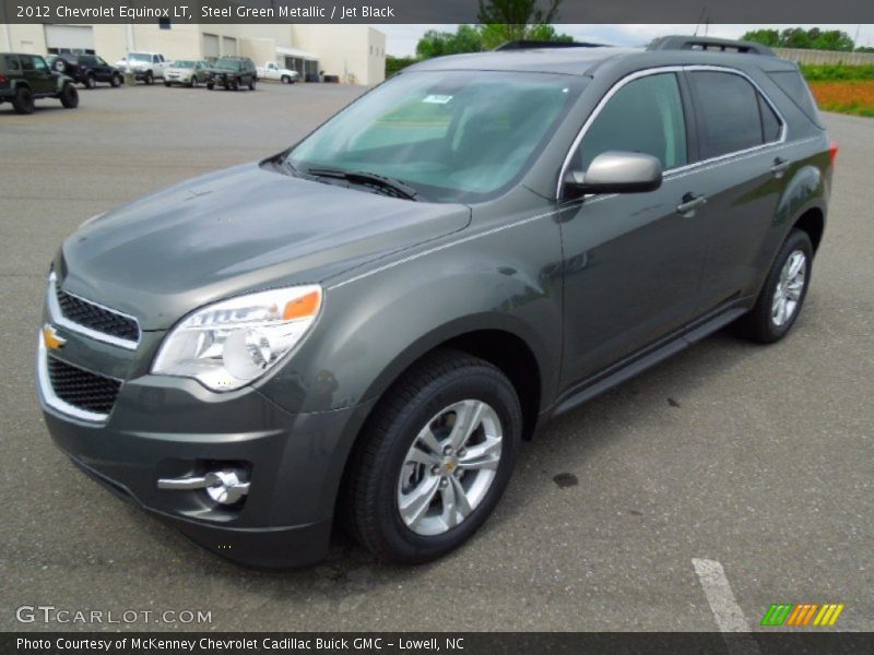 Steel Green Metallic / Jet Black 2012 Chevrolet Equinox LT