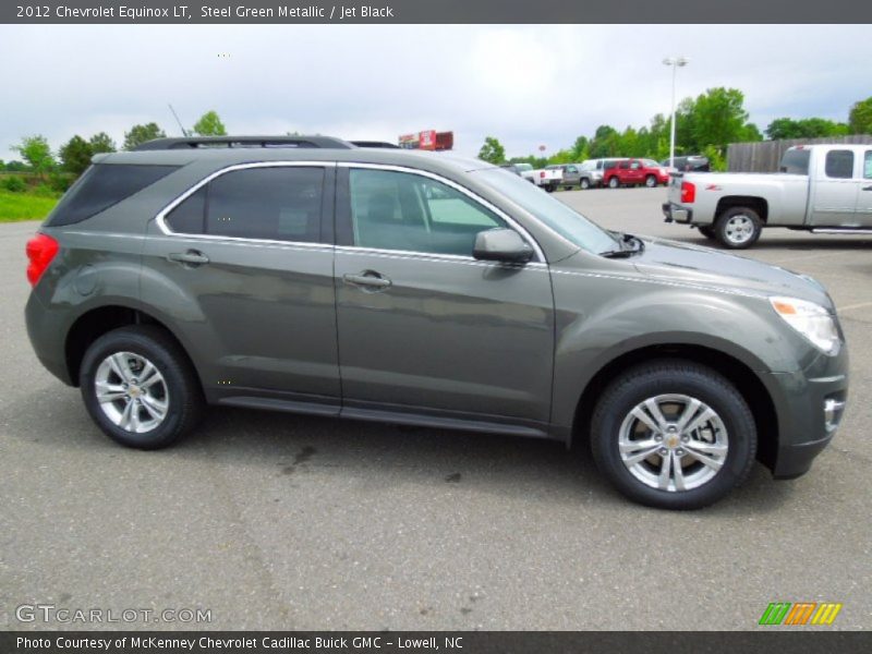 Steel Green Metallic / Jet Black 2012 Chevrolet Equinox LT