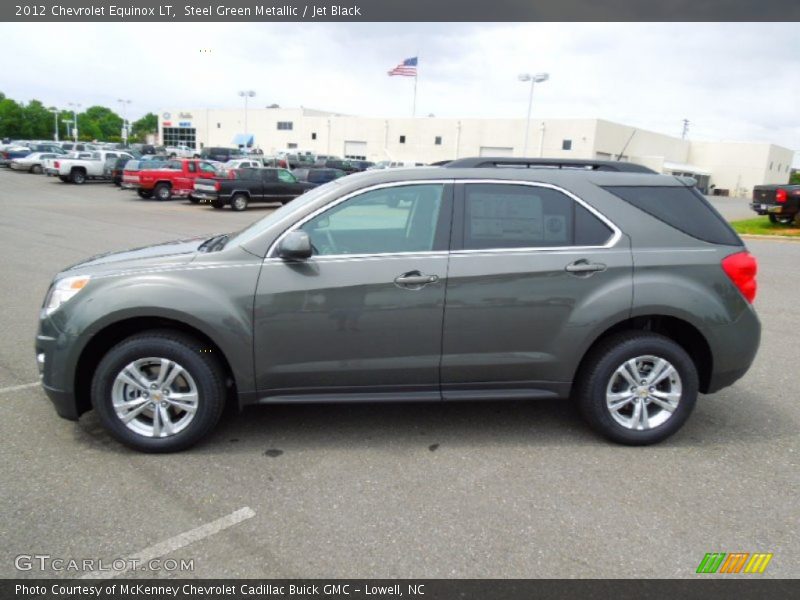 Steel Green Metallic / Jet Black 2012 Chevrolet Equinox LT