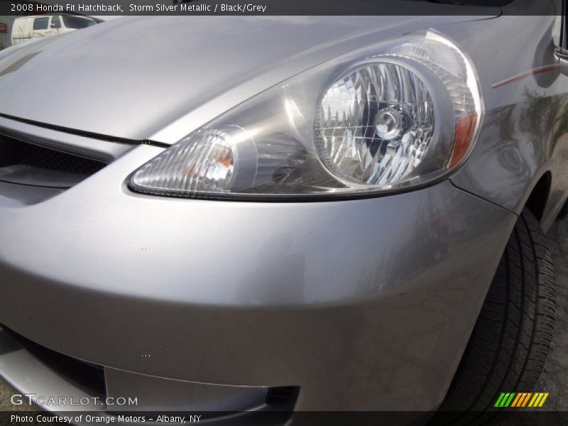 Storm Silver Metallic / Black/Grey 2008 Honda Fit Hatchback