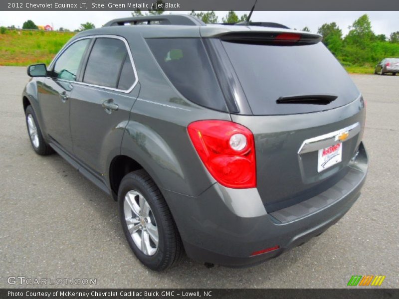 Steel Green Metallic / Jet Black 2012 Chevrolet Equinox LT