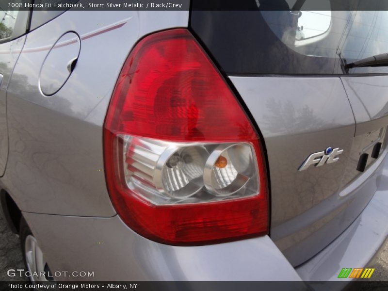 Storm Silver Metallic / Black/Grey 2008 Honda Fit Hatchback