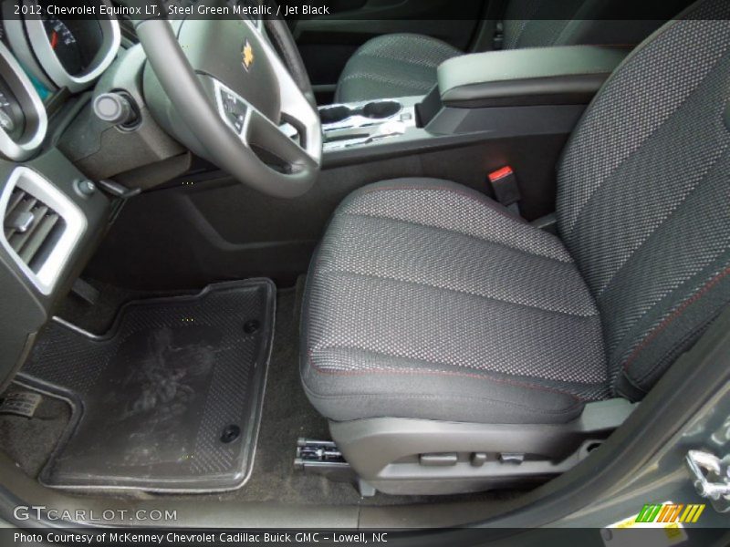 Steel Green Metallic / Jet Black 2012 Chevrolet Equinox LT