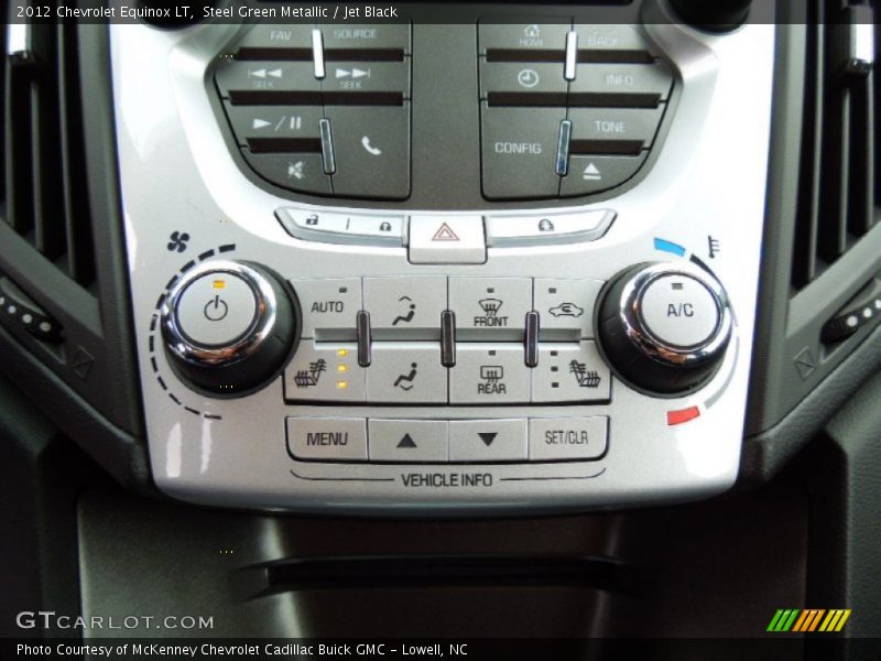 Steel Green Metallic / Jet Black 2012 Chevrolet Equinox LT