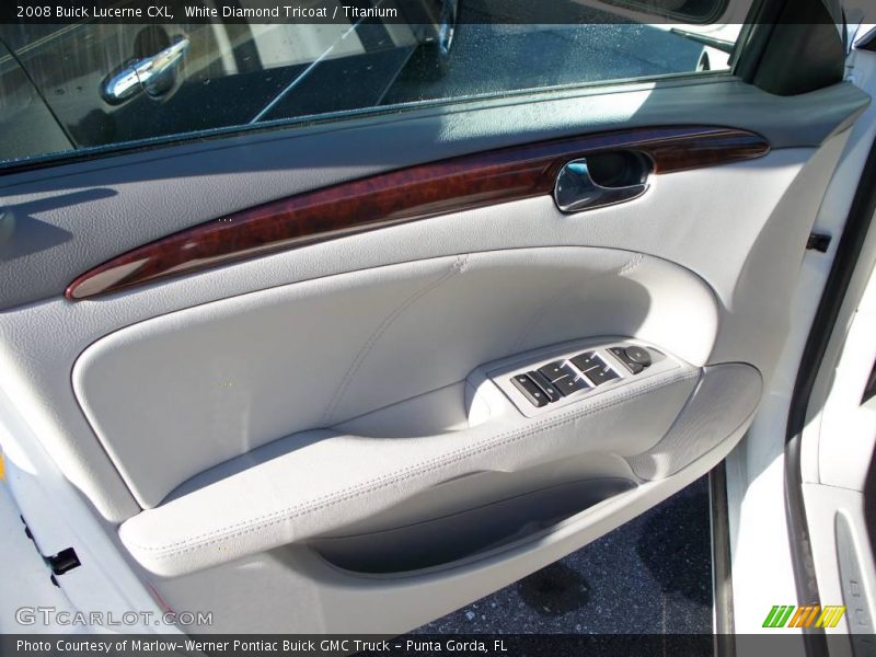 White Diamond Tricoat / Titanium 2008 Buick Lucerne CXL