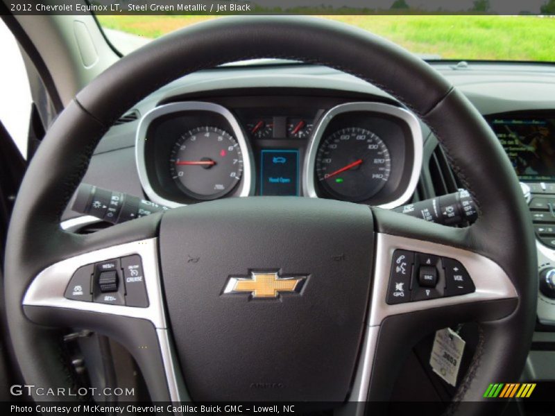 Steel Green Metallic / Jet Black 2012 Chevrolet Equinox LT