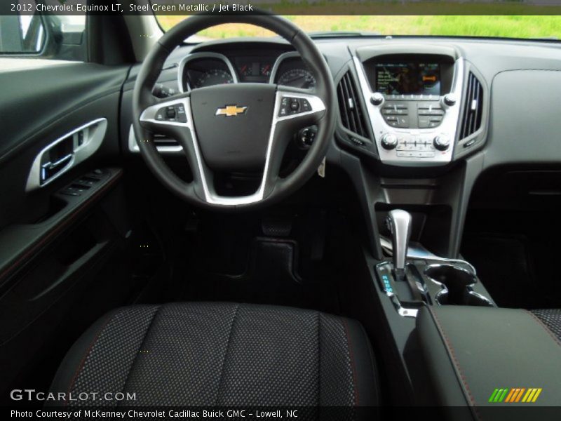 Steel Green Metallic / Jet Black 2012 Chevrolet Equinox LT