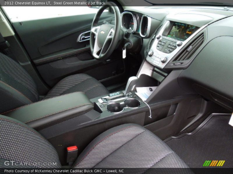 Steel Green Metallic / Jet Black 2012 Chevrolet Equinox LT