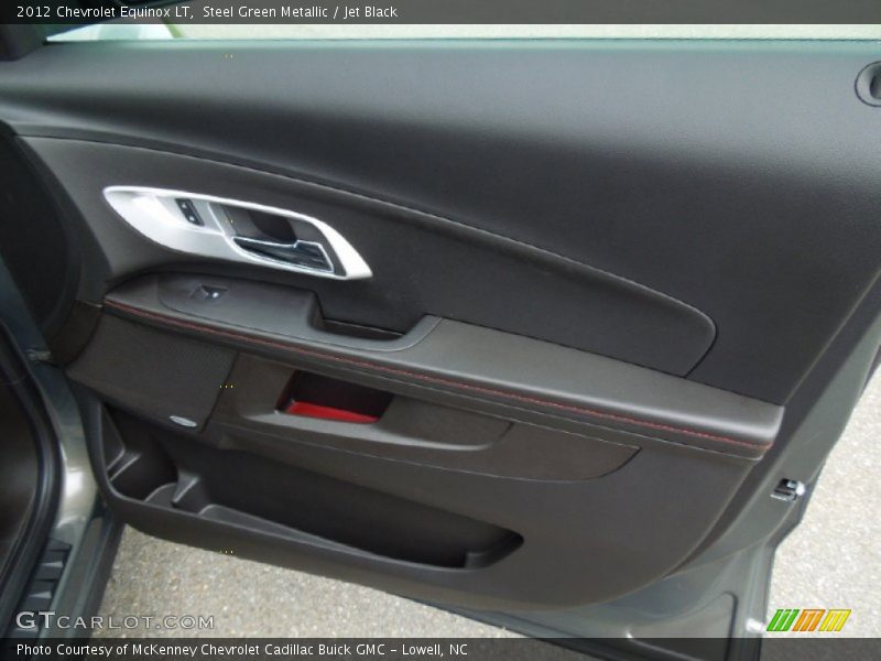Steel Green Metallic / Jet Black 2012 Chevrolet Equinox LT