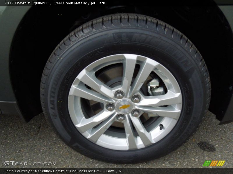 Steel Green Metallic / Jet Black 2012 Chevrolet Equinox LT