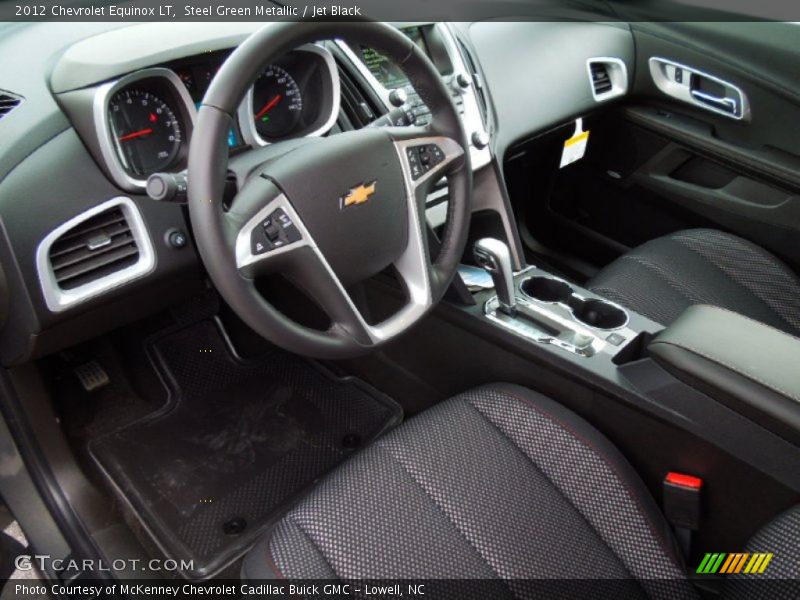 Steel Green Metallic / Jet Black 2012 Chevrolet Equinox LT