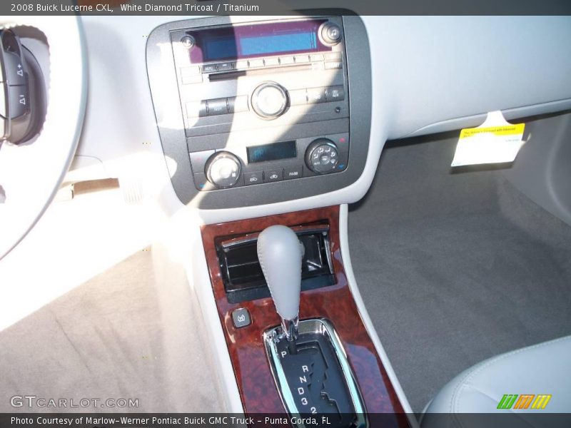 White Diamond Tricoat / Titanium 2008 Buick Lucerne CXL