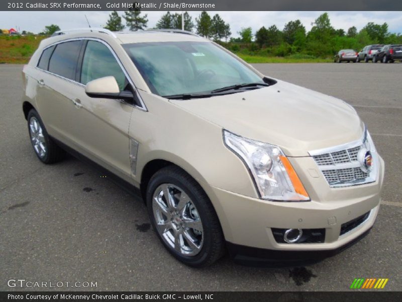 Gold Mist Metallic / Shale/Brownstone 2012 Cadillac SRX Performance