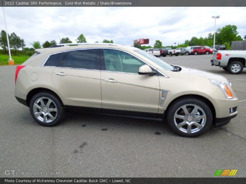 Gold Mist Metallic / Shale/Brownstone 2012 Cadillac SRX Performance