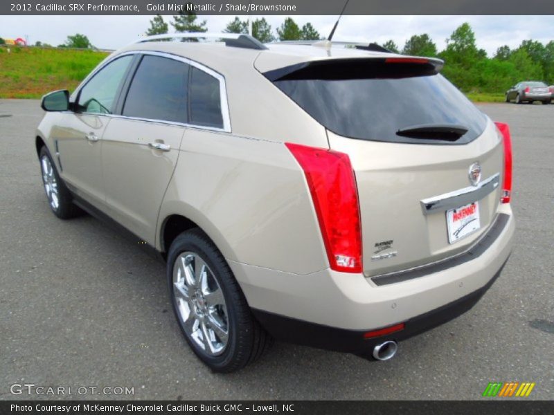 Gold Mist Metallic / Shale/Brownstone 2012 Cadillac SRX Performance