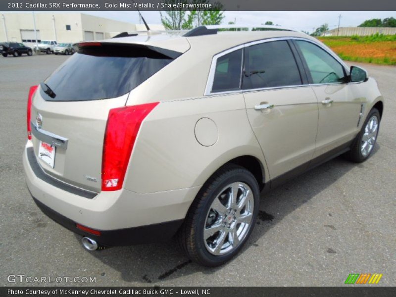 Gold Mist Metallic / Shale/Brownstone 2012 Cadillac SRX Performance