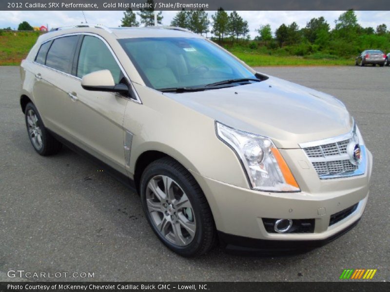 Gold Mist Metallic / Shale/Brownstone 2012 Cadillac SRX Performance