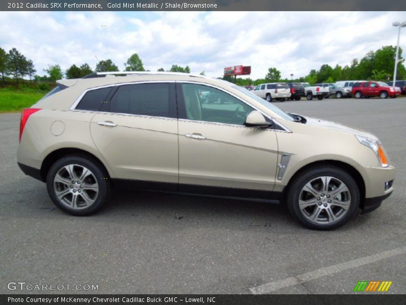 Gold Mist Metallic / Shale/Brownstone 2012 Cadillac SRX Performance