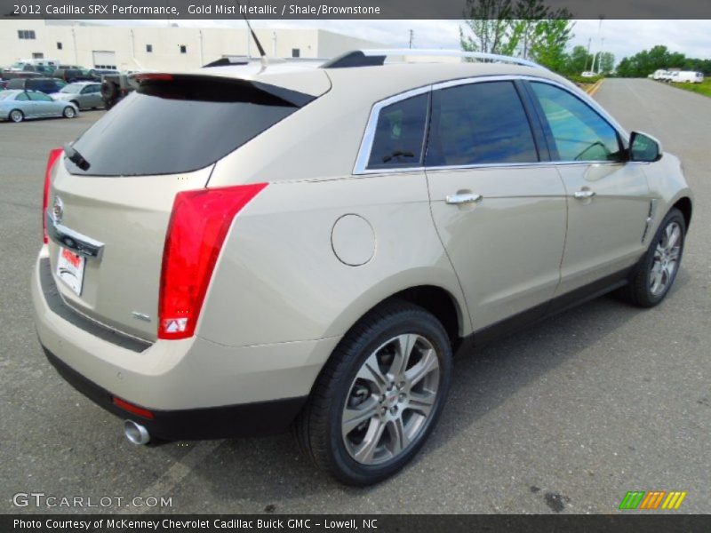 Gold Mist Metallic / Shale/Brownstone 2012 Cadillac SRX Performance