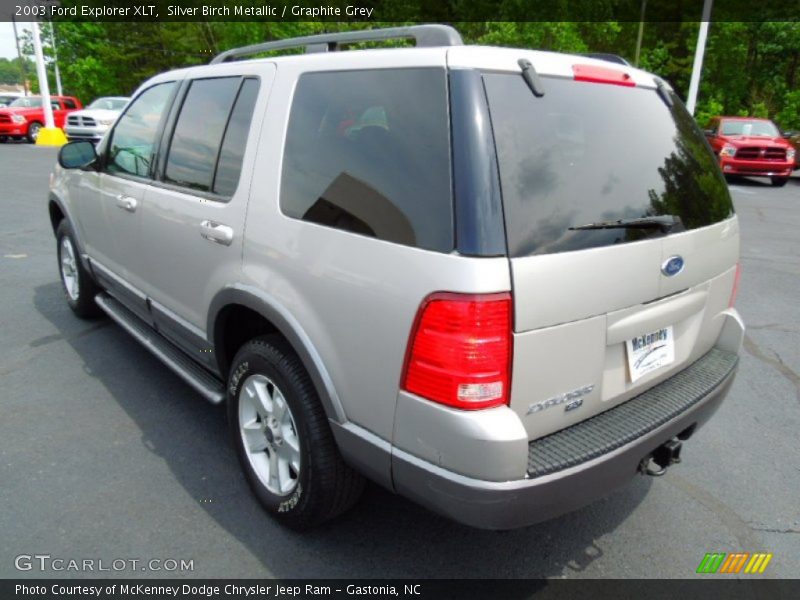 Silver Birch Metallic / Graphite Grey 2003 Ford Explorer XLT