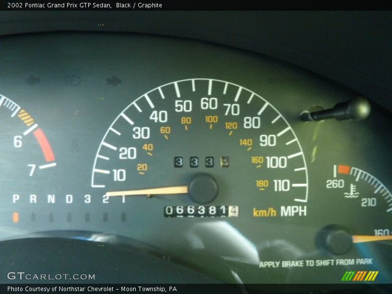 Black / Graphite 2002 Pontiac Grand Prix GTP Sedan
