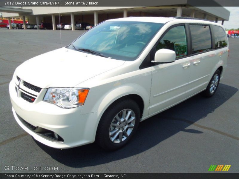 Stone White / Black 2012 Dodge Grand Caravan R/T
